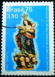 Selo postal Comemorativo do Brasil de 1975 - C 898 U