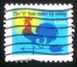Selo postal dos Estados Unidos de 1998 Weather Vane a