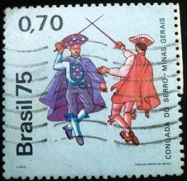 Selo postal Comemorativo do Brasil de 1975 - C 900 U