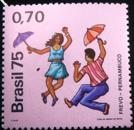 Selo postal Comemorativo do Brasil de 1975 - C 901 M
