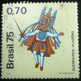 Selo postal Comemorativo do Brasil de 1975 - C 902 U