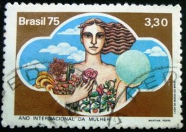 Selo postal Comemorativo do Brasil de 1975 - C 905 U