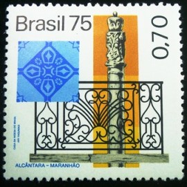 Selo postal Comemorativo do Brasil de 1975 - C 906 N