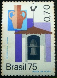 Selo postal Comemorativo do Brasil de 1975 - C 907 N