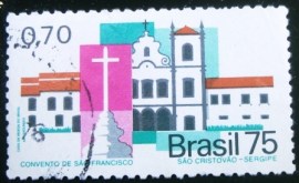 Selo postal Comemorativo do Brasil de 1975 - C 908 U