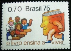 Selo postal Comemorativo do Brasil de 1975 - C 909 M