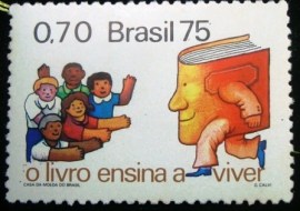 Selo postal Comemorativo do Brasil de 1975 - C 909 N