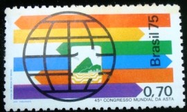 Selo postal Comemorativo do Brasil de 1975 - C 910 M