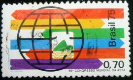 Selo postal Comemorativo do Brasil de 1975 - C 910 U