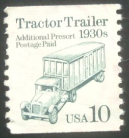 Selo postal dos Estados Unidos de 1994 Tractor Trailer 1930s