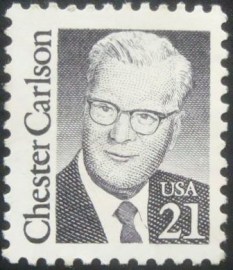 Selo postal dos Estados Unidos de 1988 Chester Floyd Carlson