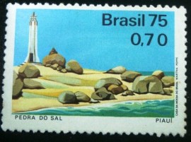 Selo postal Comemorativo do Brasil de 1975 - C 917 N