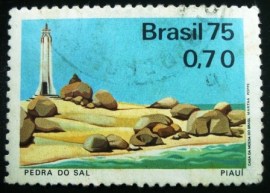 Selo postal Comemorativo do Brasil de 1975 - C 917 U