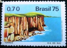 Selo postal Comemorativo do Brasil de 1975 - C 918 N