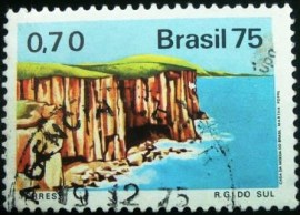 Selo postal Comemorativo do Brasil de 1975 - C 918 U