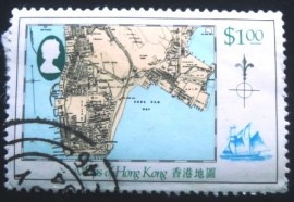 Selo postal de Hong Kong de 1984 Maps of Hong Kong 1929