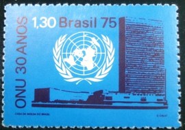 Selo postal Comemorativo do Brasil de 1975 - C 920 U
