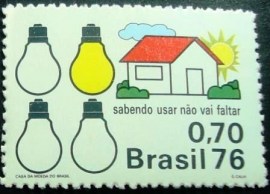 Selo Postal Comemorativo do Brasil de 1975 - C 921 M