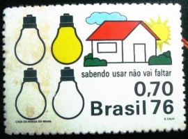 Selo Postal Comemorativo do Brasil de 1975 - C 921 N