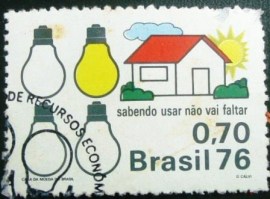 Selo Postal Comemorativo do Brasil de 1975 - C 921 NCC