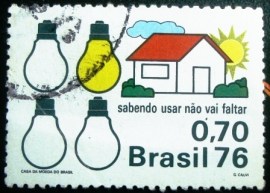 Selo Postal Comemorativo do Brasil de 1975 - C 921 U