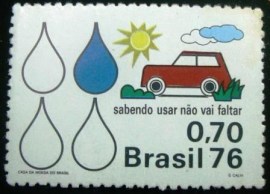 Selo Postal Comemorativo do Brasil de 1975 - C 922 M