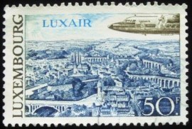 Selo postal de Luxemburgo de 1968 Luxair