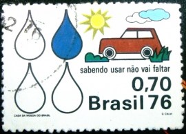 Selo Postal Comemorativo do Brasil de 1975 - C 922 U