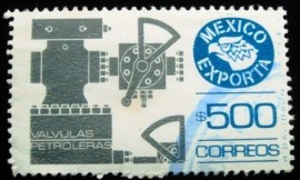 Selo postal do México de 1988 Petroleum Valves