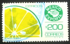 Selo postal do México de 1989 Citrus fruit