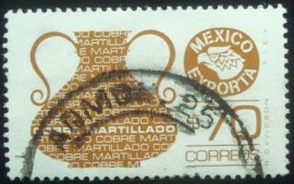 Selo postal do México de 1986 Copper vase