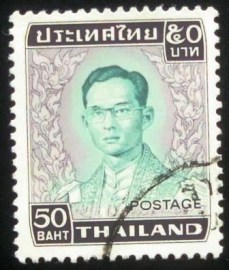 Selo postal da Tailândia de 1972 King Bhumipol 50