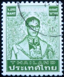 Selo postal da Tailândia de 1981 King Bhumipol 1,25