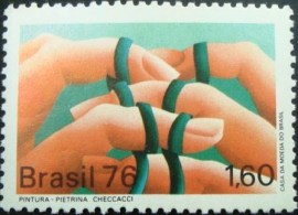 Selo Postal Comemorativo do Brasil de 1976 - C 932 M