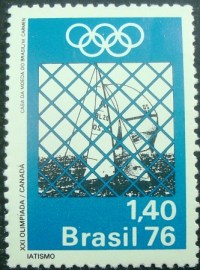 Selo Postal Comemorativo do Brasil de 1976 - C 934 M