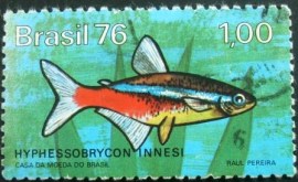 Selo Postal Comemorativo do Brasil de 1976 - C 939 U