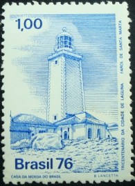 Selo Postal Comemorativo do Brasil de 1976 - C 945 M