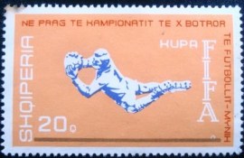 Selo postal da Albânia de 1973 Goalkeeper 20