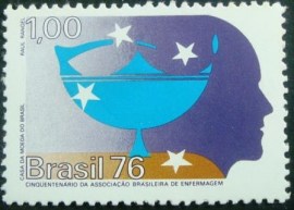 Selo Postal Comemorativo do Brasil de 1976 - C 947 N