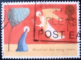 Selo postal do Reino Unido de 1996 The Annunciation