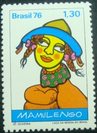 Selo Postal Comemorativo do Brasil de 1976 - C 949 M