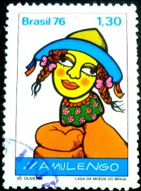 Selo Postal Comemorativo do Brasil de 1976 - C 949 U
