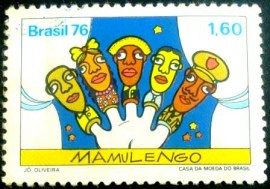 Selo Postal Comemorativo do Brasil de 1976 - C 950 U