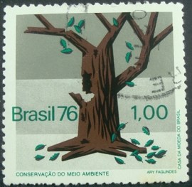 Selo Postal Comemorativo do Brasil de 1976 - C 953 U