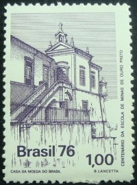 Selo Postal Comemorativo do Brasil de 1976 - C 957 N
