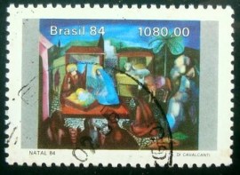 Selo postal do Brasil de 1985 Di Cavalcanti