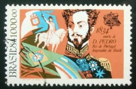 Selo postal do Brasil de 1985 D.Pedro I