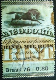 Selo Postal Comemorativo do Brasil de 1976 - C 963 U