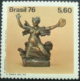 Selo Postal Comemorativo do Brasil de 1976 - C 966 M