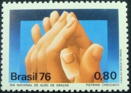 Selo Postal Comemorativo do Brasil de 1976 - C 968 M